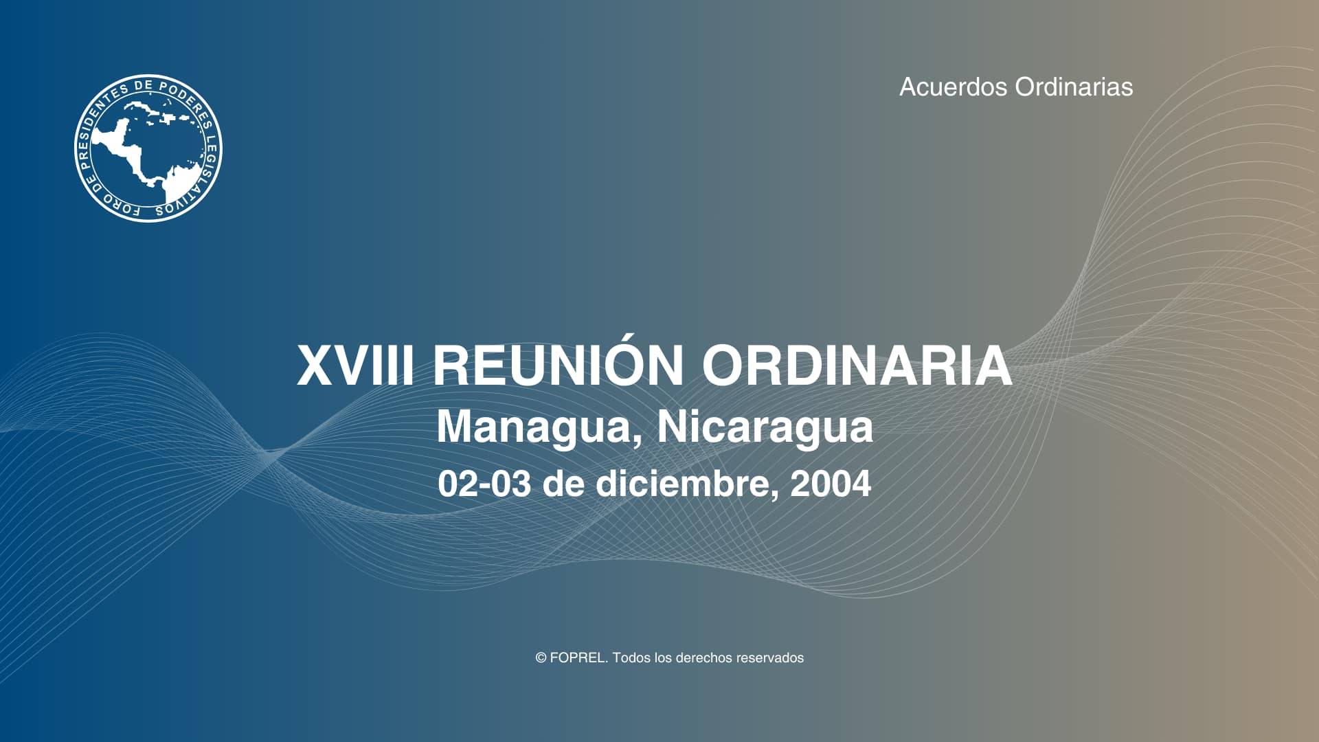 XVIII Reunión Ordinaria