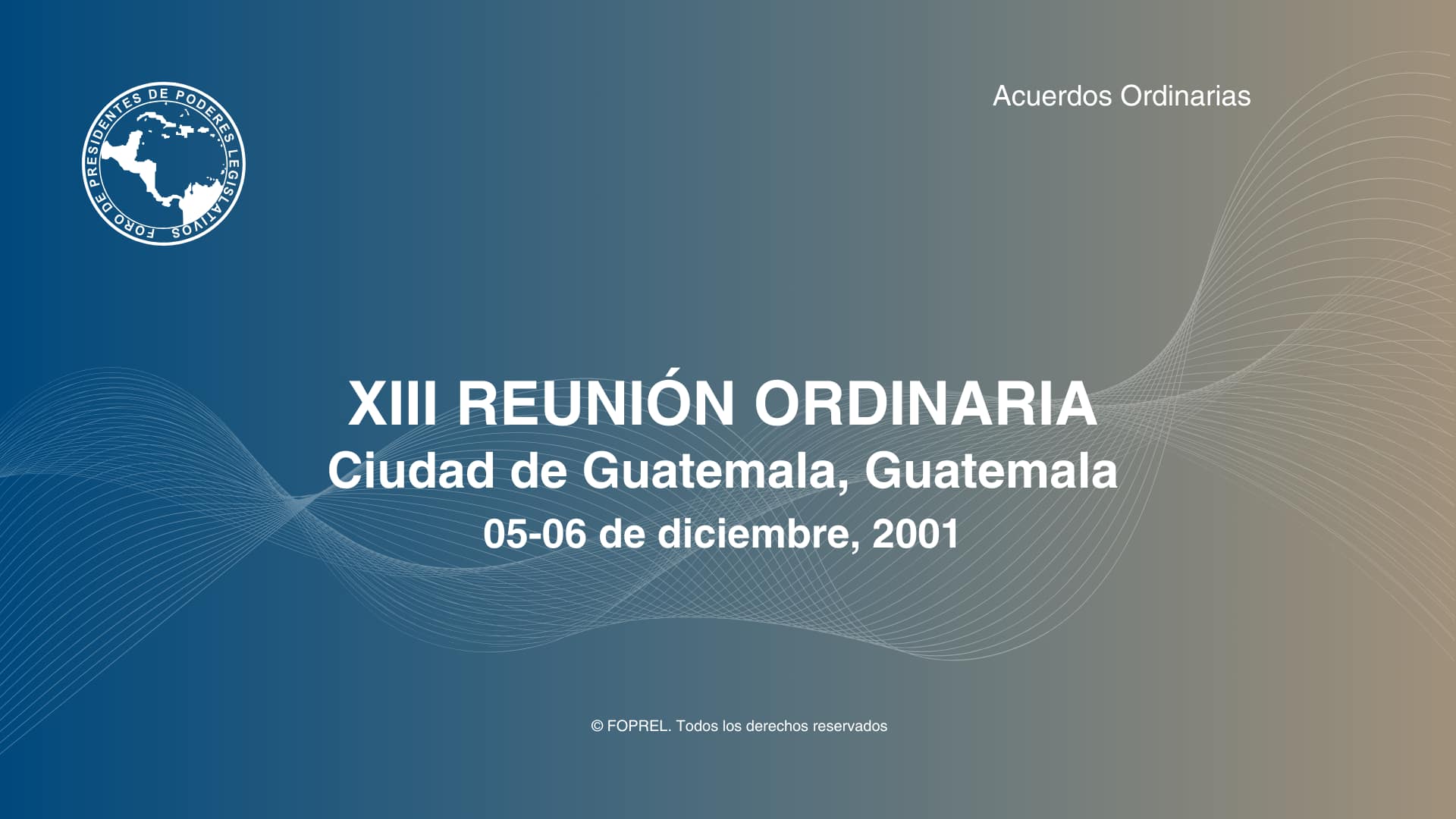 XXIII Reunión Ordinaria