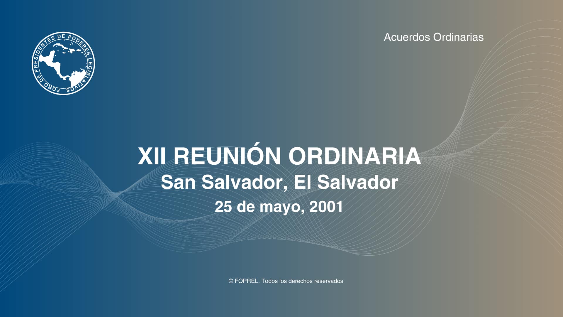 XXII Reunión Ordinaria