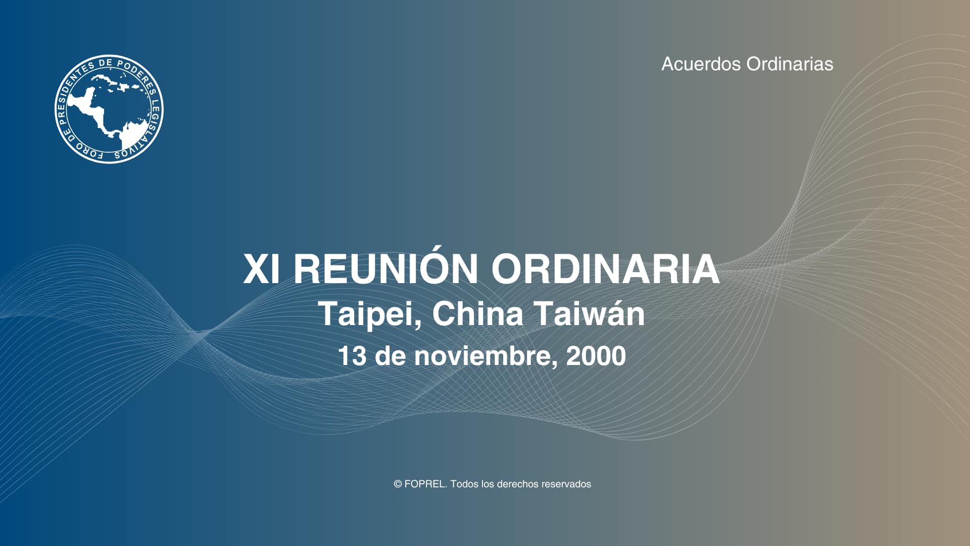 XI Reunión Ordinaria