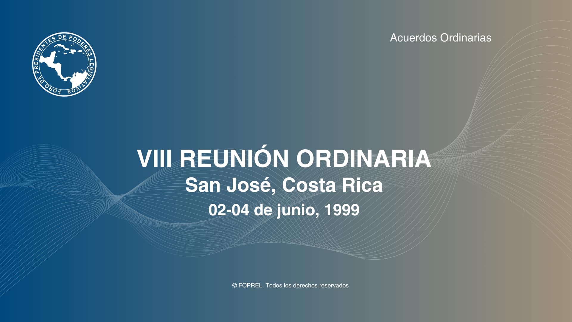 VIII Reunión Ordinaria