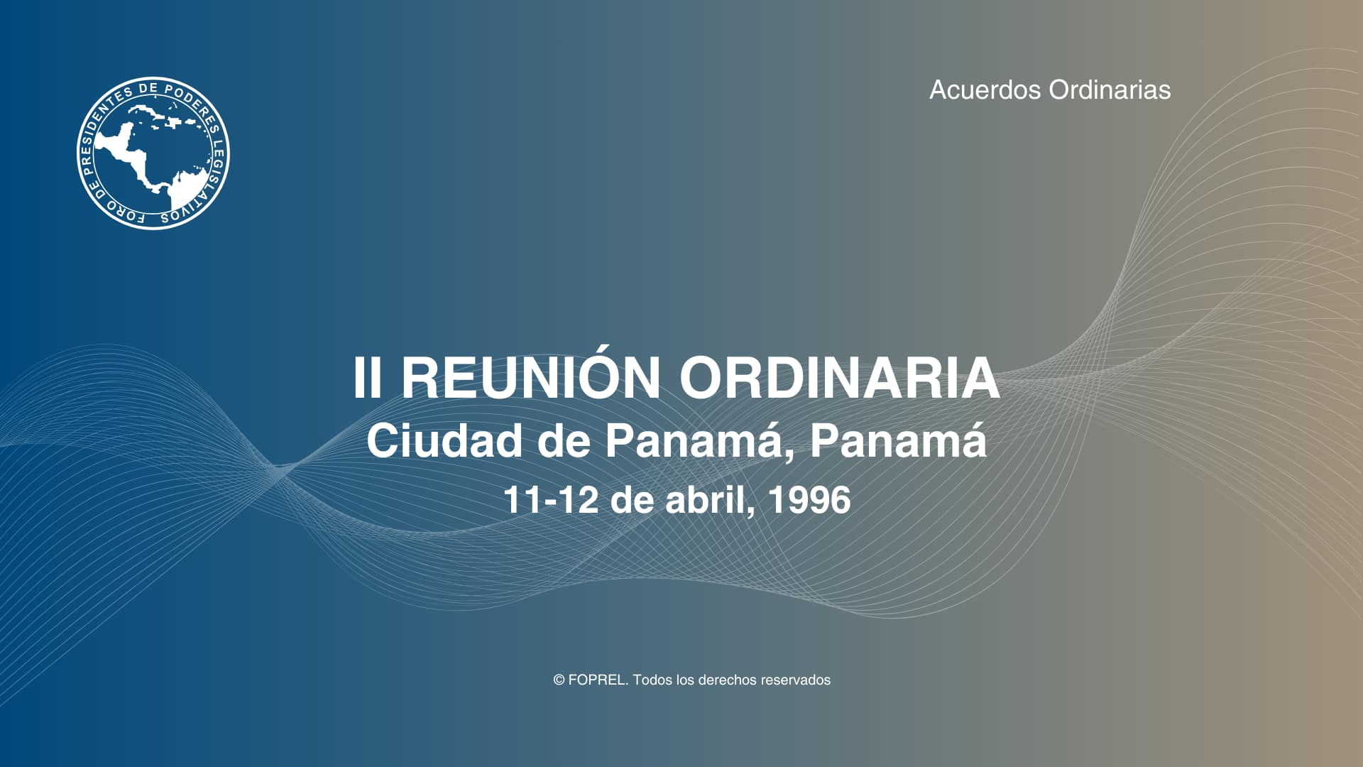 II Reunión Ordinaria