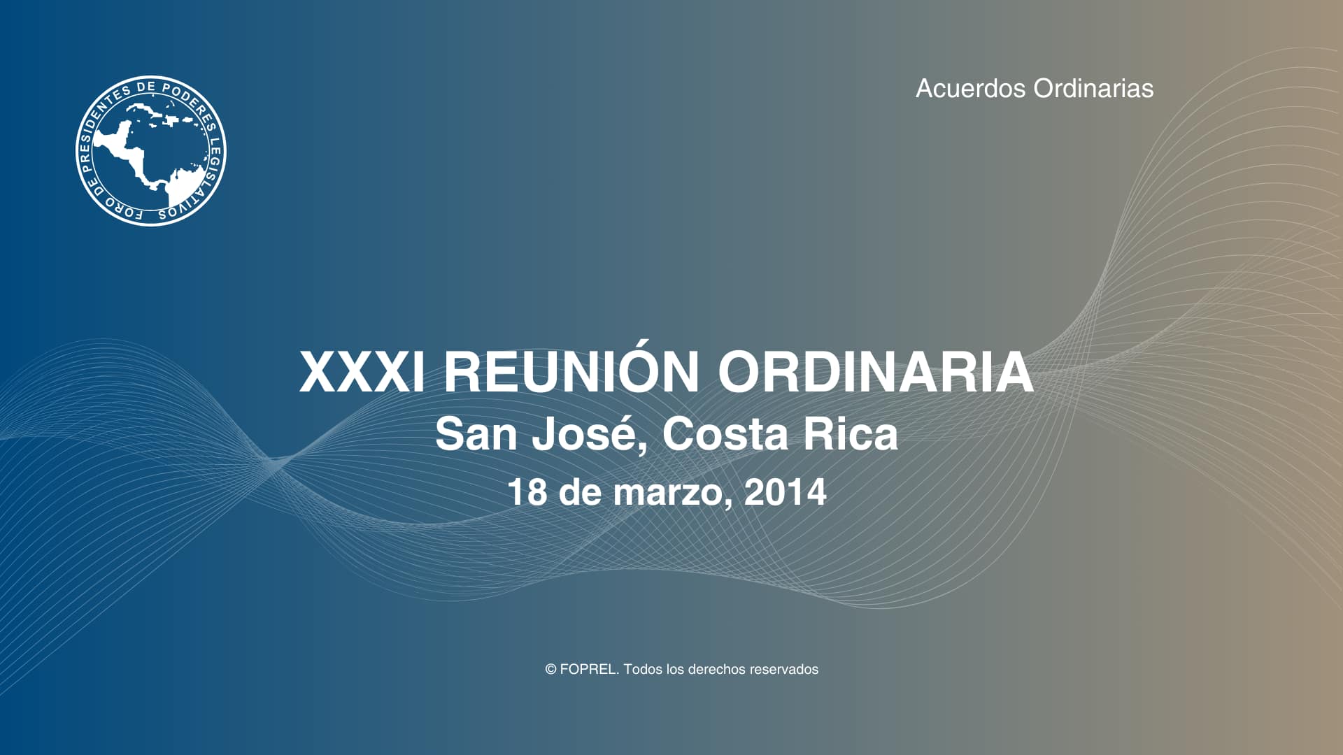 XXXI Reunión Ordinaria