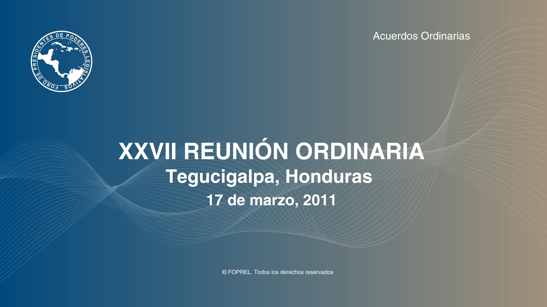 XXXVII Reunión Ordinaria