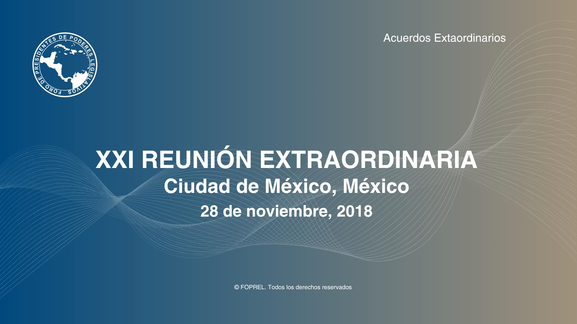 XXI Reunión Extraordinaria