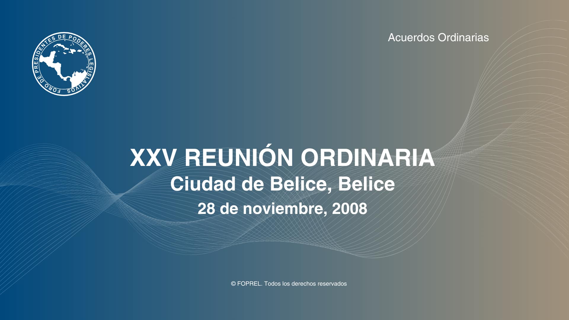 XXV Reunión Ordinaria
