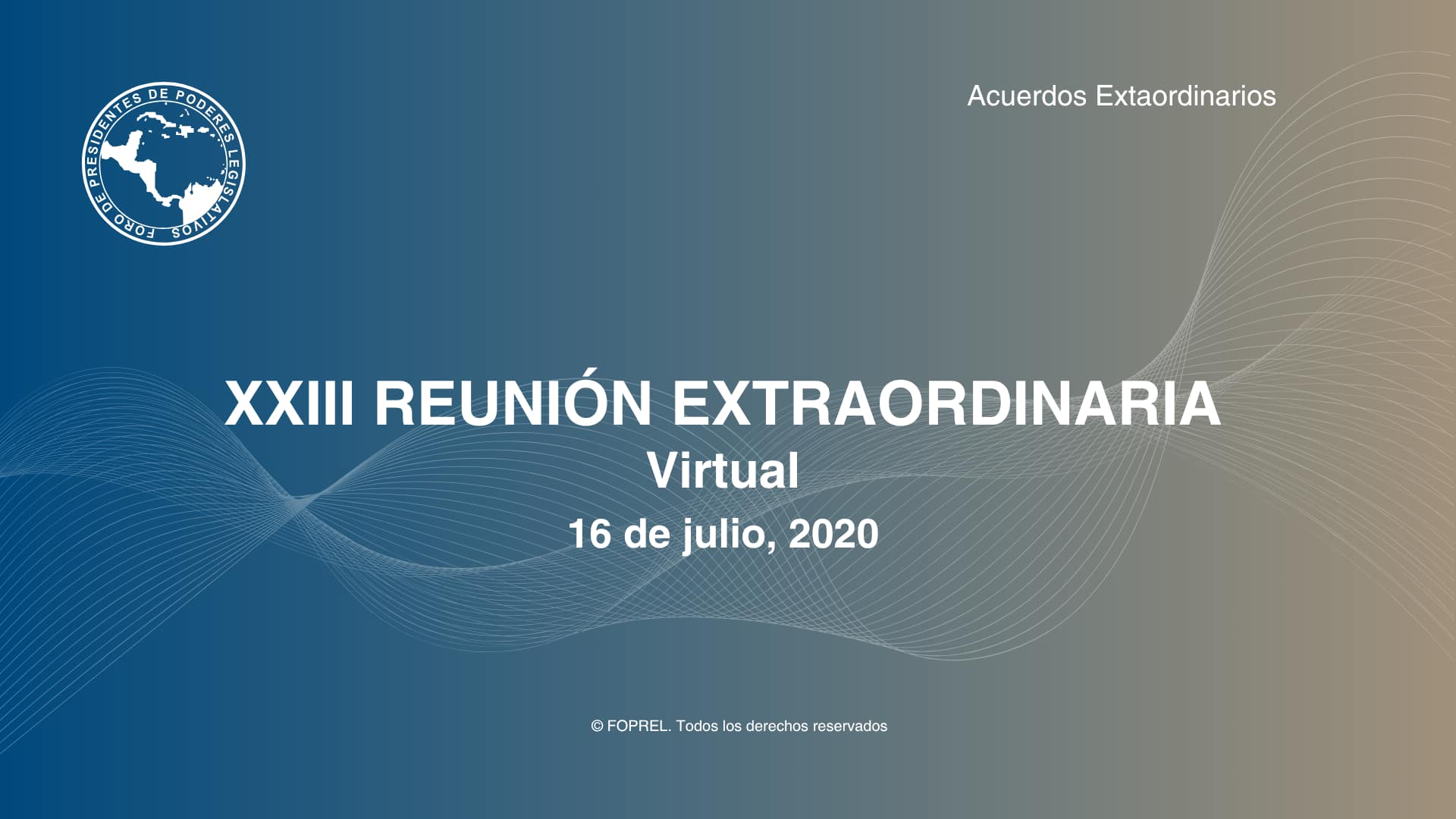 XXIII Reunión Extraordinaria
