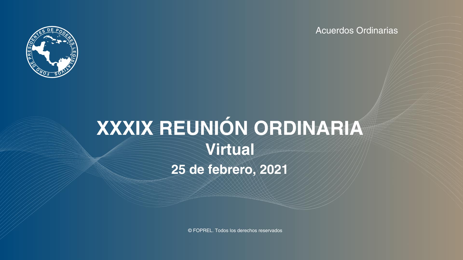 XXXIX Reunión Ordinaria