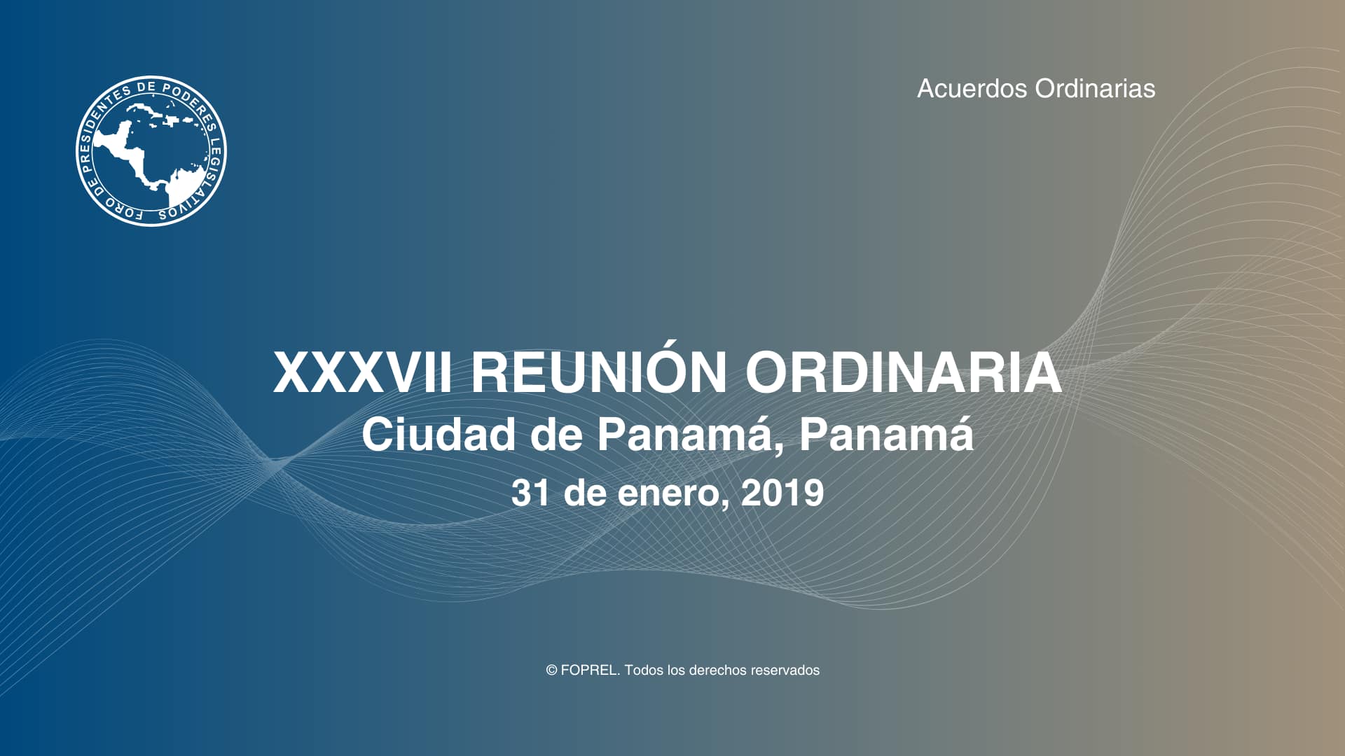 XXXVII Reunión Ordinaria